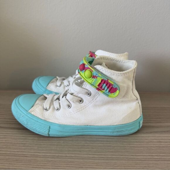 ⭕️ CONVERSE Sneakers Kids White US13 - Picture 3 of 8